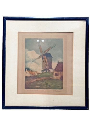 Antique art hand colored - antique,